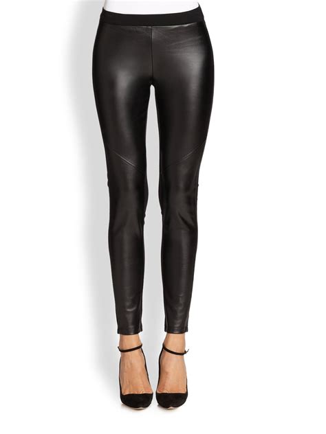 michael kors faux leather paneled pants|Michael Kors jogger pants women.